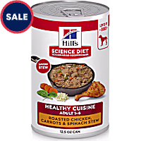 Hill's Science Diet Roasted Chicken Carrots & Spinach Adult Healthy Cuisine Canned Dog Food