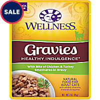 Wellness Healthy Indulgence Natural Grain Free Gravies with Chicken & Turkey in Gravy Wet Cat Food