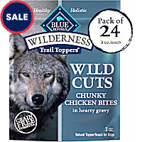 Blue Buffalo Wilderness Trail Toppers Wild Cuts Chicken Bites in Hearty Gravy Wet Dog Food
