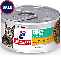Hill's Science Diet Perfect Weight Roasted Vegetable and Chicken Medley Canned Wet Cat Food