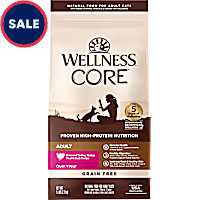 Wellness CORE Natural Grain Free Turkey & Turkey Meal & Duck Dry Cat Food