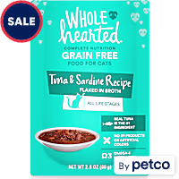 WholeHearted Grain Free Tuna & Sardine Recipe Flaked in Broth Wet Cat Food