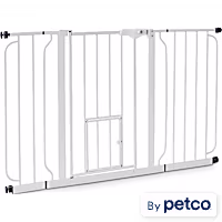 EveryYay In The Zone Steel Walk-Through Pet Gate