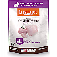 Instinct Limited Ingredient Diet Grain Free Real Rabbit Recipe Natural Wet Cat Food Topper