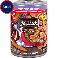 Merrick Grain Free Puppy Plate Beef Recipe Wet Puppy Food