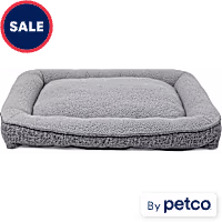 EveryYay Snooze Fest Grey Rectangle Lounger Dog Bed
