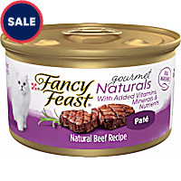 Fancy Feast Gourmet Naturals Beef Recipe Pate Wet Cat Food