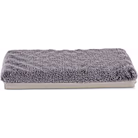 EveryYay Essentials Happy Place Dark Grey Foam Dog Crate Mat and Pet Bed
