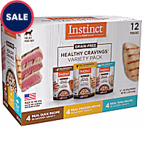 Instinct Healthy Cravings Grain Free Recipe Variety Pack Natural Wet Cat Food Topper