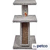 EveryYay Lookout Loft 2-Level Cat Tree with Ramp