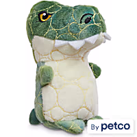 Leaps & Bounds Ruffest & Tuffest T-Rex Tough Plush Dog Toy with Kevlar Stitching