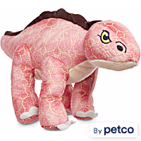 Leaps & Bounds Ruffest & Tuffest Stegosaurus Tough Plush Dog Toy with Kevlar Stitching