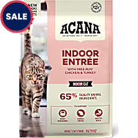 ACANA Indoor Entree Chicken Turkey Whole Herring and Rabbit Dry Cat Food for Indoor Cats