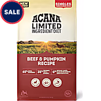 ACANA Beef & Pumpkin Recipe Singles Limited Ingredient Grain Free High Protein Dry Dog Food
