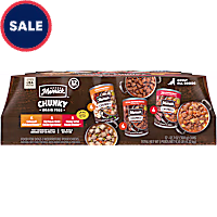 Merrick Chunky Grain Free Premium and Wholesome Beef and Chicken Recipes Canned Dog Food Variety Pack