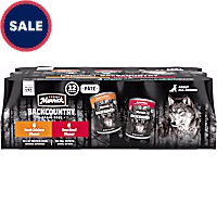 Merrick Backcountry Grain Free Real Beef & Chicken Dinner Recipes Premium Canned Dog Food Variety Pack