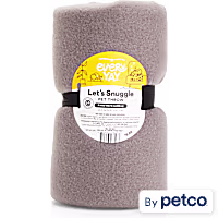 EveryYay Dark Gray Let's Snuggle Cozy Sherpa Pet Throw