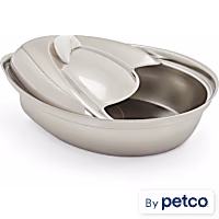 EveryYay Get Fresh Cascading Stainless Steel Deluxe Pet Fountain
