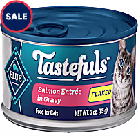 Blue Buffalo Tastefuls Made with Natural Ingredients, Salmon Flaked Wet Cat Food