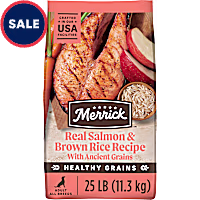Merrick Healthy Grains Real Salmon and Brown Rice Recipe with Ancient Grains Adult Dry Dog Food