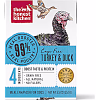 The Honest Kitchen Meal Booster: 99% Turkey & Duck Wet Dog Food Topper