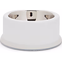 EveryYay Dining In White Stainless-Steel Bowl
