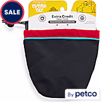 EveryYay Extra-Credit Black Canvas Treat Pouch for Dogs