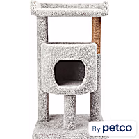 EveryYay Lookout Loft Cat Tree with Carpet Diner and Condo
