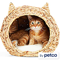 EveryYay Straw Cat Head Bed