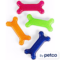 Leaps & Bounds Spiny Bone Assorted Medium Chew Toy for Dogs