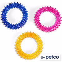 Leaps & Bounds Spiny Ring Assortment Dog Chew Toy
