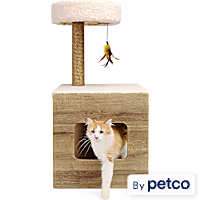 EveryYay Mid-Century Modern Cat Tree with Condo