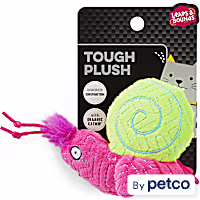 Leaps & Bounds Tough Plush Snail Cat Toy