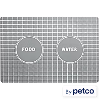 EveryYay Grey Grid Placemat for Dogs