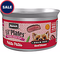 Merrick Lil' Plates Petite Pates Premium Grain Free Natural and Soft Beef Dinner Small Wet Dog Food