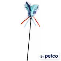 Leaps & Bounds Blue Wand Cat Teaser Toy