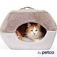 EveryYay 2-in-1 Novelty Pyramid Convertible Cat Bed