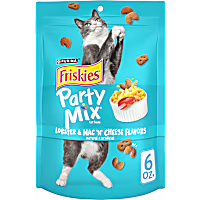 Friskies Party Mix Lobster & Mac 'N' Cheese Flavors Cat Treats