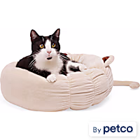 EveryYay Tan Cat Ear Round Bed