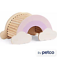 EveryYay Rainbow Wooden Hideaway for Small Animals