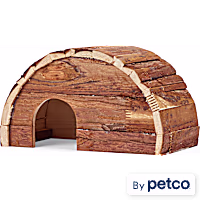 EveryYay Natural Wooden Arched Hideaway for Small Animals