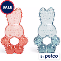 Leaps & Bounds Bunny Teething Freeze Puppy Toy in Assorted Colors