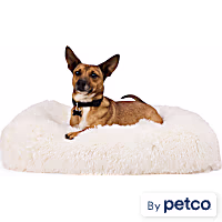 EveryYay Faux Fur Rectangle Dog Bed