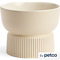 EveryYay Cream Ceramic Dog Bowl