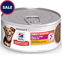 Hill's Science Diet Adult Perfect Digestion Small & Mini Chicken & Vegetables Entree Dog Food