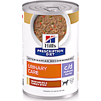 Hill's Prescription Diet c/d Multicare Low Fat Urinary Care Vegetables & Turkey Stew Wet Dog Food