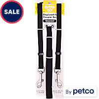 EveryYay Deluxe Black Leash Coupler for Dogs
