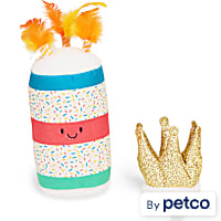 YOULY Birthday Crown Cat Hat and Toy Set