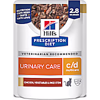 Hill's Prescription Diet c/d Multicare Feline Chicken, Vegetables & Rice Stew Wet Cat Food