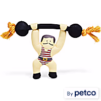 Leaps & Bounds Strong Man Floating Plush Dog Toy